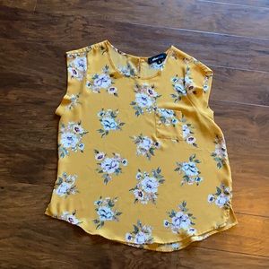 Yellow Floral Blouse